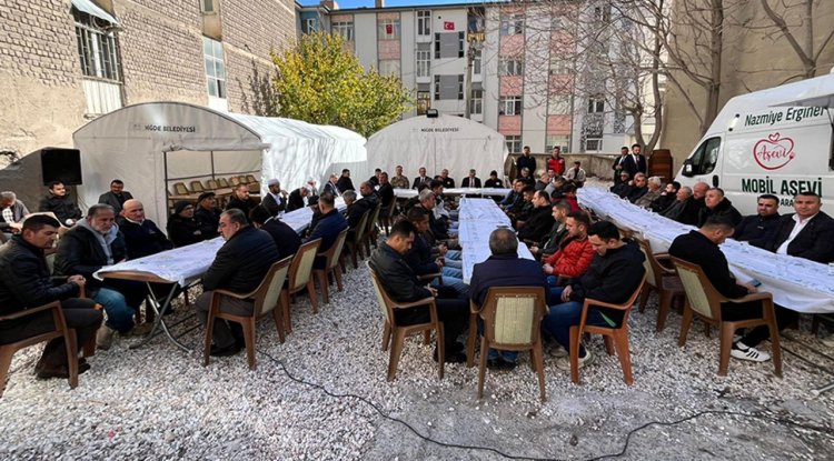 Niğde'de şehit Özkan için Mevlid okundu