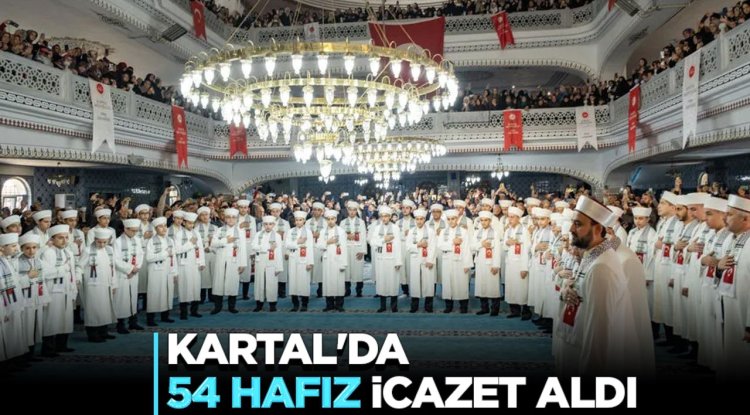Kartal'da 54 hafız icazet aldı