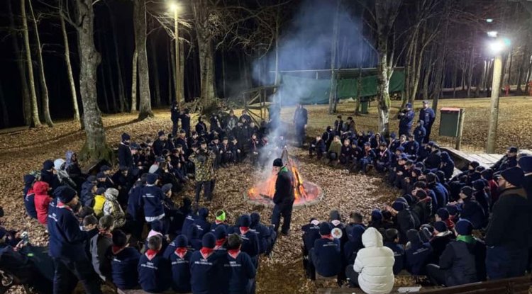 İstanbullu izciler Kocaeli'de "Diriliş" kamp ateşini yaktı