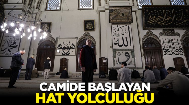 Emekli öğretmenin camide başlayan hat yolculuğu