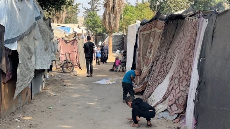 Gazze'de yıpranmış çadırlarda kışı bekleyen binlerce Filistinli "acil" çadır istiyor