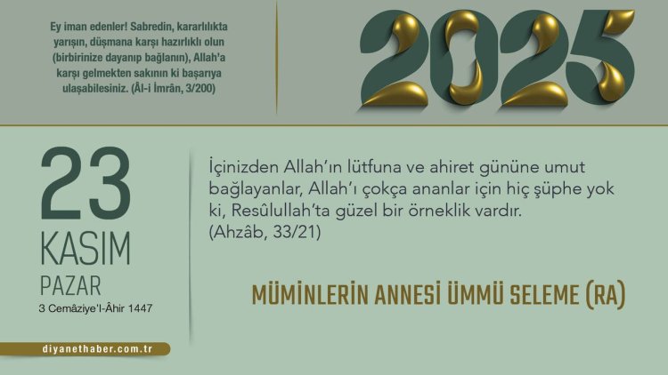 Müminlerin Annesi Ümmü Seleme (ra)