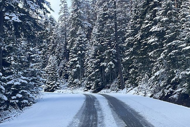 Bolu'da kar kalınlığı 10 santimetreye ulaştı