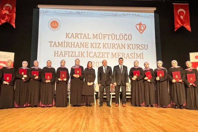 Kartal’da hafızlar icazet aldı