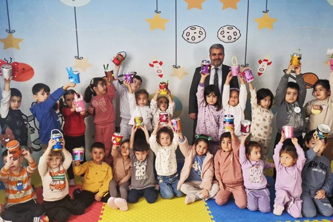 Seyitgazili miniklerden Gazze'ye destek