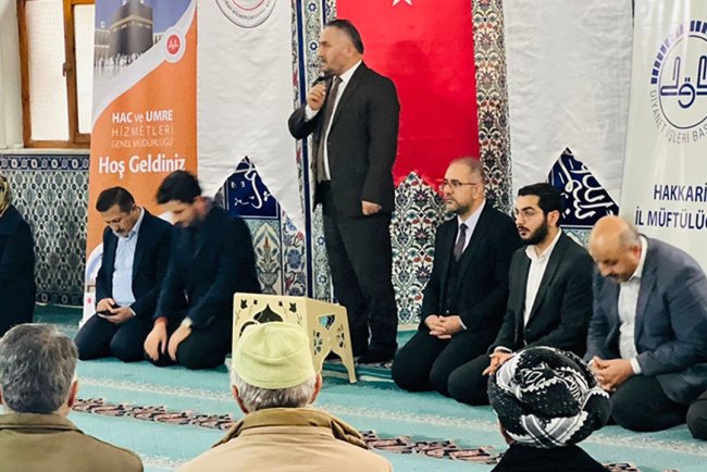 Hakkari'de umreciler bilgilendirildi