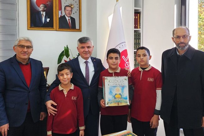 Köyceğiz'de imam hatipli çocuklardan Gazze'ye destek