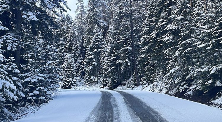 Bolu'da kar kalınlığı 10 santimetreye ulaştı
