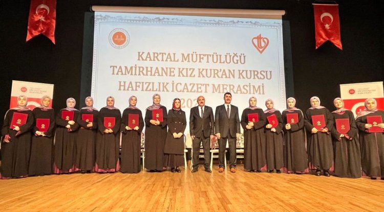 Kartal’da hafızlar icazet aldı