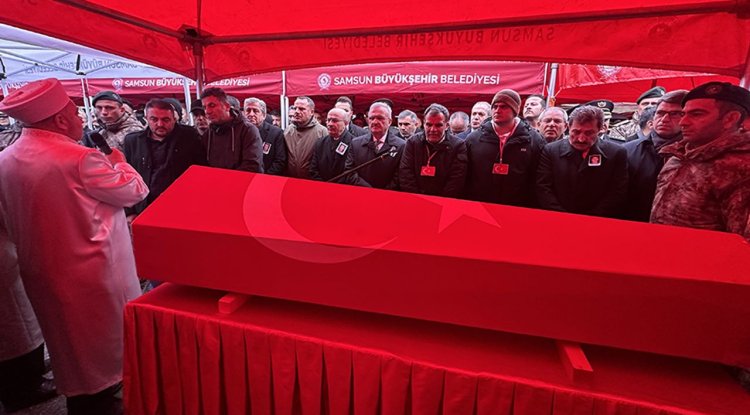 Şehit olan polis memuru Albayrak memleketi Samsun'da defnedildi