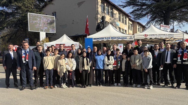 Mengen'de Gazze yararına kermes açıldı