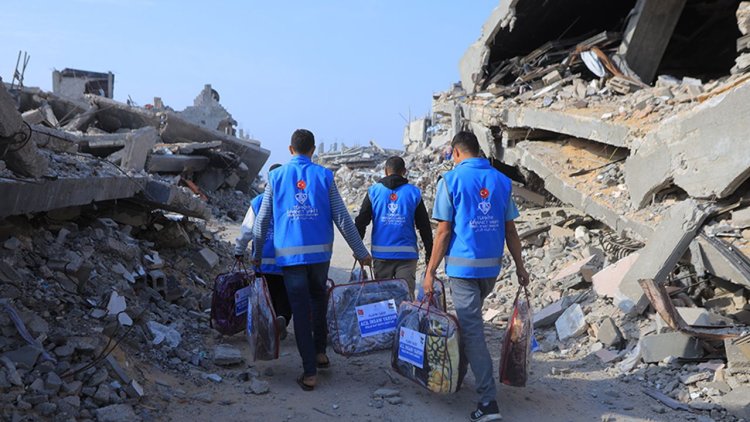 TDV, Gazze'de 5 bin ihtiyaç sahibine kışlık battaniye dağıttı