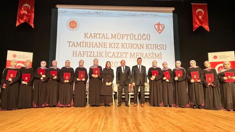 Kartal’da hafızlar icazet aldı