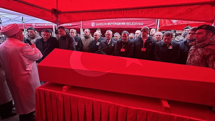 Şehit olan polis memuru Albayrak memleketi Samsun'da defnedildi