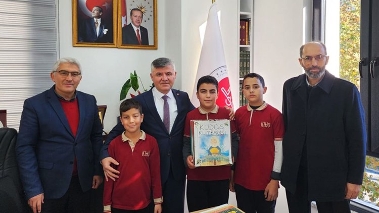 Köyceğiz'de imam hatipli çocuklardan Gazze'ye destek